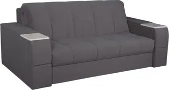 DiArt Джаз 1550 с подлокотниками Бруклин (велюр Selfie grey/прав/крафт)
