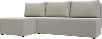 Лига диванов Поло левый 125528L (рогожка амур бежевый)