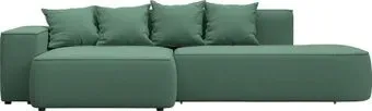 Лига диванов Лига-065 левый 129801L (рогожка амур 11 зеленый)