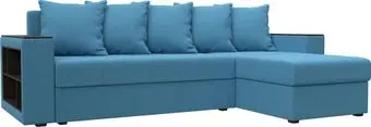 Лига диванов Дубай Лайт правый 121641 (рогожка амур голубой)