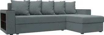 Лига диванов Дубай Лайт правый 121640 (рогожка амур серый)