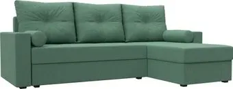 Лига диванов Верона Лайт правый 125977 (рогожка амур зеленый)