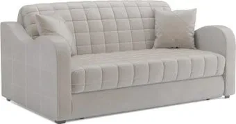 Мебель-АРС Аккордеон Барон №4 НПБ 180x200 (бархат бежевый Star Velvet 6 Light Beige)