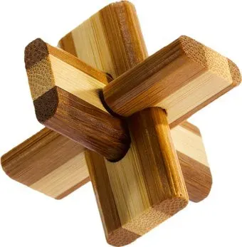 Eureka 3D Bamboo Doublecross Puzzle 473125