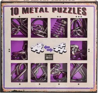 Eureka Wire Puzzle Sets 10 Metal Puzzles 473359 (фиолетовый)