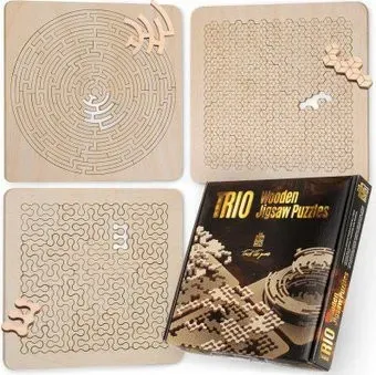 Escapewelt Trio Wooden Jigsaw Puzzles