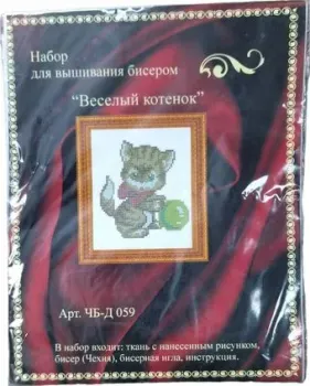 Русская сказка Веселый котенок ЧБ-Д059