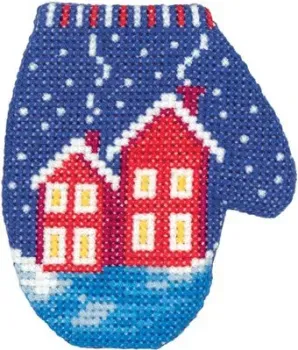 Klart Варежка с домиками 8-392