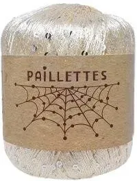 Wool Sea Paillettes 62 50 г 275 м (кремовый, 4 мотка)
