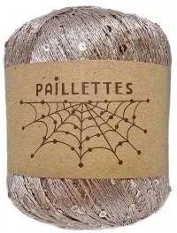 Wool Sea Paillettes 113 50 г 275 м (какао/темный беж, 4 мотка)