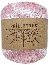 Wool Sea Paillettes 055 50 г 275 м (светло-розовый, 4 мотка)