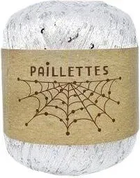 Wool Sea Paillettes 01 50 г 275 м (белый, 4 мотка)