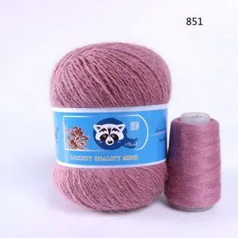 Menca Пух норки 851 50 г 350 м (сухая роза)