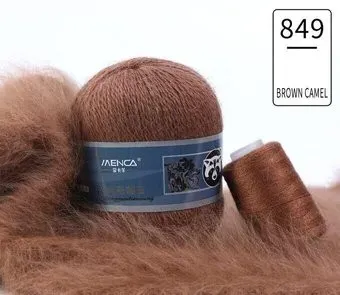 Menca Пух норки 849 50 г 350 м (коричневый/верблюжий)