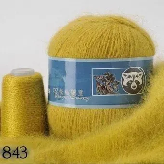 Menca Пух норки 843 50 г 350 м (оливковый)