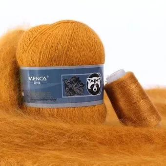 Menca Пух норки 836 50 г 350 м (горчица)