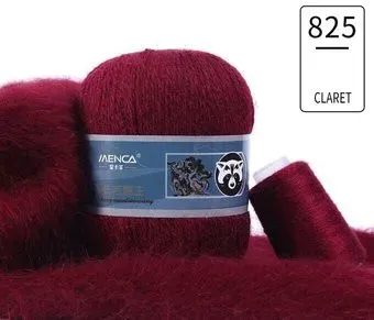 Menca Пух норки 825 50 г 350 м (бордо/винный)