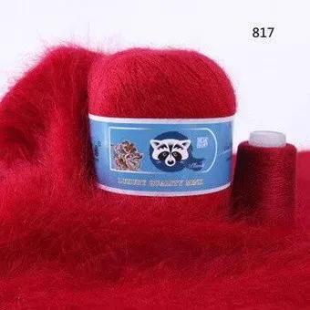 Menca Пух норки 817 50 г 350 м (красный)
