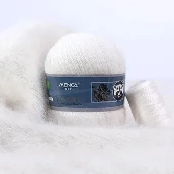 Menca Пух норки 801 50 г 350 м (белый)