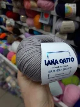 Lana Gatto Super Soft A4300 50 г 125 м (серый)