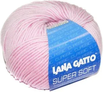 Lana Gatto Super Soft 5285 50 г 125 м (бледно-розовый)