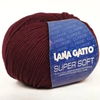 Lana Gatto Super Soft 10105 50 г 125 м (бордо)
