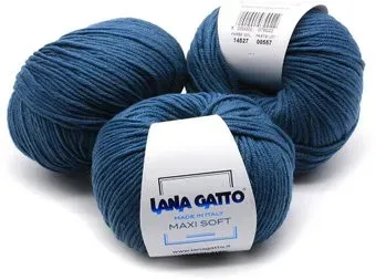 Lana Gatto Maxi Soft 14527 50 г 90 м (морской синий/петроль)