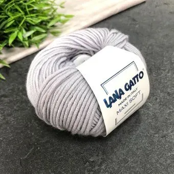 Lana Gatto Maxi Soft 12504 50 г 90 м (жемчужный)