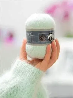 KnitFashion Пух норки м47 50 г 350 м (светлая мята)