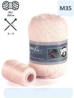 KnitFashion Пух норки м35 50 г 350 м (светло-розовый)