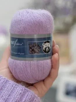 KnitFashion Пух норки м25 50 г 350 м (светлая сирень)