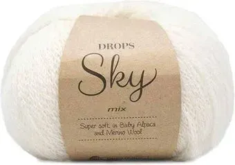 Drops Design Sky 50 г 190 м 01 (молочный)