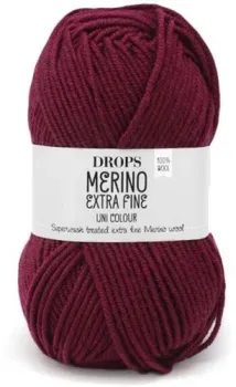 Drops Design Merino Extra Fine 50 г 105 м 35 (бордо)