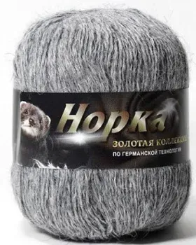 Color City Норка 50 г 320 м 803 (серый меланж)