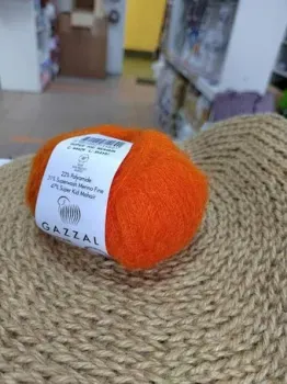 Gazzal Super Kid Mohair 64429 25 г 237 м (оранжевый)