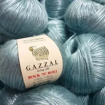 Gazzal Rock`n`Roll 13904 50 г 115 м (серо-голубой)