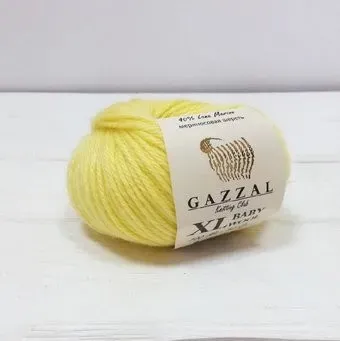 Gazzal Baby Wool XL 833 50 г 100 м (лимон)