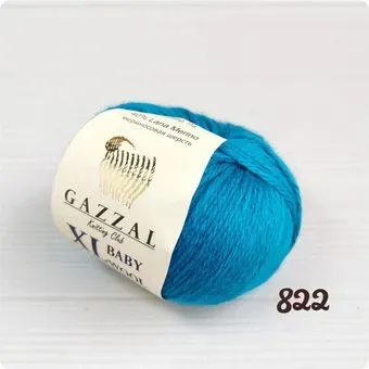 Gazzal Baby Wool XL 822 50 г 100 м (морская волна)