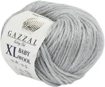 Gazzal Baby Wool XL 817 50 г 100 м (светло-серый)