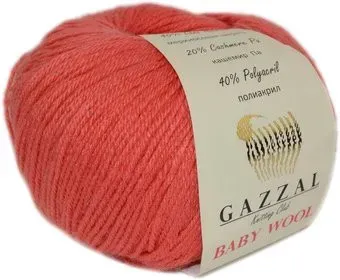 Gazzal Baby Wool 819 50 г 175 м (коралловый)