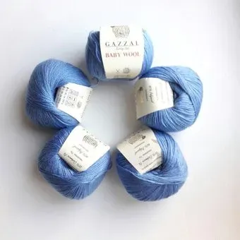 Gazzal Baby Wool 813 50 г 175 м (голубой)