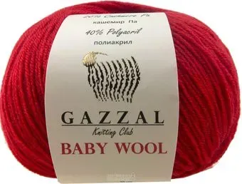 Gazzal Baby Wool 811 50 г 175 м (красный)