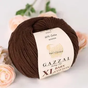 Gazzal Baby Cotton XL 3436 50 г 105 м (коричневый)