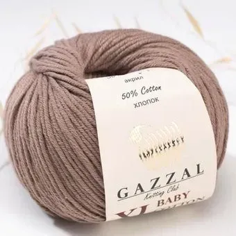 Gazzal Baby Cotton XL 3434 50 г 105 м (латте)