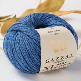 Gazzal Baby Cotton XL 3431 50 г 105 м (джинс)