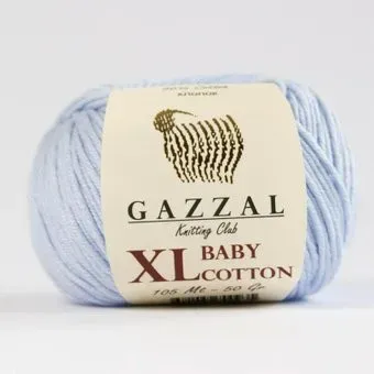 Gazzal Baby Cotton XL 3429 50 г 105 м (нежно-голубой)