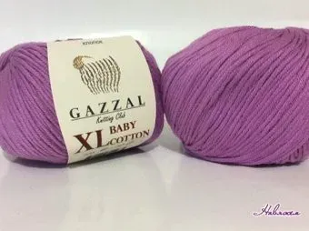 Gazzal Baby Cotton XL 3414 50 г 105 м (сирень)