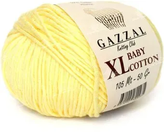 Gazzal Baby Cotton XL 3413 50 г 105 м (лимон)