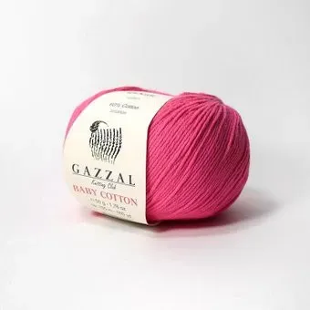 Gazzal Baby Cotton 3461 50 г 165 м (фуксия)