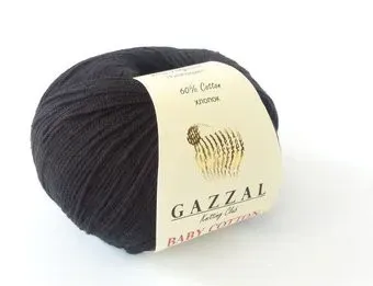 Gazzal Baby Cotton 3433 50 г 165 м (черный)